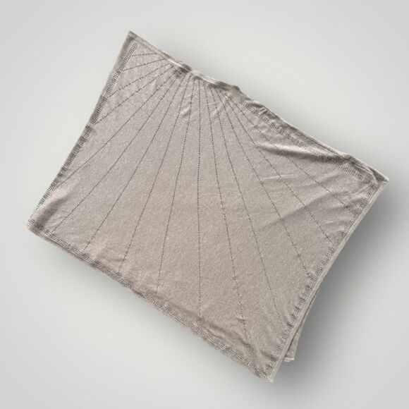 5 for $45 Vila Milano Poncho Cover Up Sweater Women Size 1X Beige - Picture 1 of 6